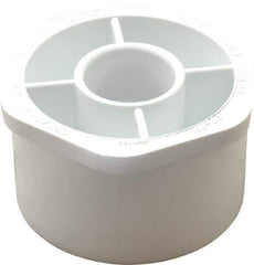Value Collection - 3 x 1" PVC Plastic Pipe Bushing - Schedule 40, Spig x Slip End Connections - Benchmark Tooling