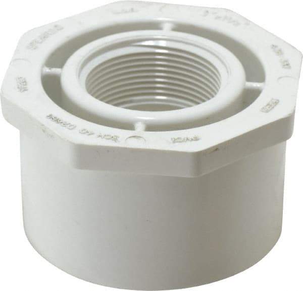 Value Collection - 3 x 1-1/2" PVC Plastic Pipe Bushing - Schedule 40, Spig x FIPT End Connections - Benchmark Tooling