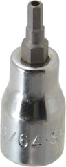 SK - 3/8" Drive, 9/64" Hex Bit Socket - 1-11/16" OAL, Tamper Resistant - Benchmark Tooling