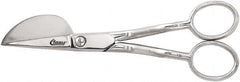 Clauss - 1-1/4" LOC, 6" OAL Carbon Steel Nap Shears - Offset Handle, For General Purpose Use - Benchmark Tooling