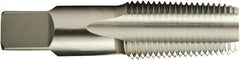 Vermont Tap & Die - 1-1/2 - 11-1/2 NPT Thread, 7 Flute Standard Pipe Tap - 4-1/4" OAL, 1-3/4" Thread Length, 1-1/2" Shank Diam, Bright Finish, High Speed Steel - Exact Industrial Supply