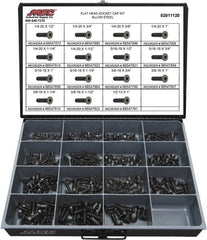 Value Collection - 360 Piece Steel Socket Head Cap Screws - 1/4 to 1/2 Thread - Benchmark Tooling