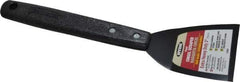 Hyde Tools - Stiff Carbon Steel Bent Chisel - 3" Blade Width x 4-1/2" Blade Length, 8" Long Polypropylene Handle - Benchmark Tooling