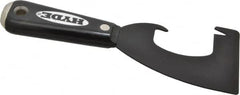 Hyde Tools - Stiff Carbon Steel 1-Edge Scraper - 3" Blade Width x 4-1/2" Blade Length, Nylon Handle - Benchmark Tooling