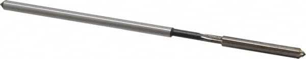 Interstate - 0.1265" High Speed Steel 6 Flute Chucking Reamer - Straight Flute, 0.119" Straight Shank - Benchmark Tooling