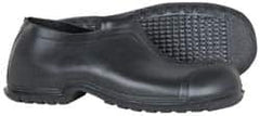 Dunlop Protective Footwear - Men's 10-11 Rain & Cold Resistant Overshoes - 4" High, Plain Toe, Nonslip & Cleated Sole, PVC Upper, Black - Benchmark Tooling