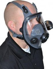 North - Series 5400, Size S Full Face Respirator - 4-Point Suspension, Threaded Connection - Benchmark Tooling