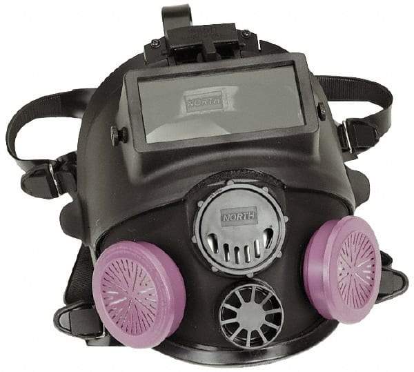 North - Series 7600W, Size S Full Face Welding Respirator - 5-Point Suspension, Threaded Connection - Benchmark Tooling