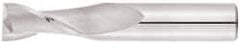 Niagara Cutter - 5/8", 3" LOC, 5/8" Shank Diam, 6" OAL, 2 Flute, Solid Carbide Square End Mill - Single End, Uncoated, Spiral Flute, 30° Helix, Centercutting, Right Hand Cut, Right Hand Flute, Series C230 - Benchmark Tooling