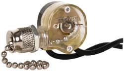 Pass & Seymour - 1 Pole Canopy Pull Appliance Switch - 6 Amps at 125 Volts, 3 Amps at 250 Volts, On-Off Sequence - Benchmark Tooling