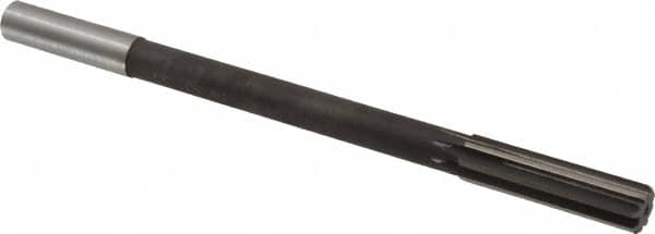 Interstate - 0.611" High Speed Steel 8 Flute Chucking Reamer - Straight Flute, 9/16" Straight Shank - Benchmark Tooling