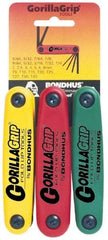 Bondhus - 24 Piece T9 to T40 Fold-Up Torx/Hex Combo Key Set - T9, T10, T15, T20, T25, T27, T30, T40 Torx Size - Benchmark Tooling