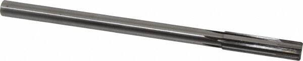 Made in USA - 1/2" Carbide-Tipped 6 Flute Chucking Reamer - Straight Flute, 7/16" Straight Shank, 2" Flute Length, 8" OAL - Benchmark Tooling