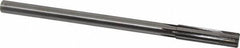 Made in USA - 1/2" Carbide-Tipped 6 Flute Chucking Reamer - Straight Flute, 7/16" Straight Shank, 2" Flute Length, 8" OAL - Benchmark Tooling