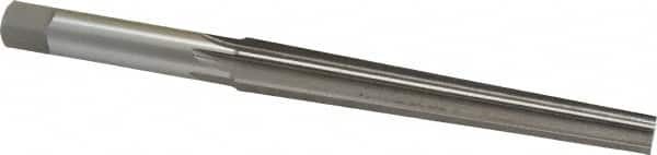 Interstate - 0.35" Small End, 0.45" Large End, 7/16" Shank, 3-11/16" Flute, Brown and Sharpe Taper Reamer #4 - Benchmark Tooling