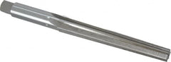 Interstate - 0.45" Small End, 0.617" Large End, 9/16" Shank, 4" Flute, Brown and Sharpe Taper Reamer #5 - Benchmark Tooling