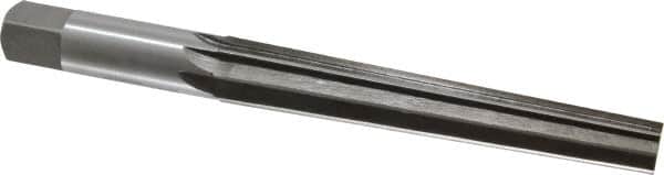 Interstate - 0.6" Small End, 0.803" Large End, 3/4" Shank, 4-7/8" Flute, Brown and Sharpe Taper Reamer #7 - Benchmark Tooling