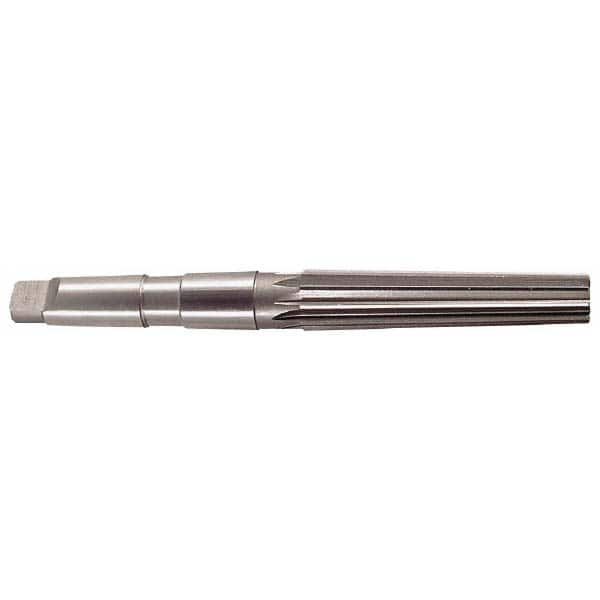 Interstate - 1.4717" Small End, 1.8005" Large End, 1-1/2" Tapered Shank, 6-1/4" Flute, 5MT Morse Taper Reamer - Benchmark Tooling