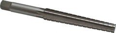 Interstate - 0.3674" Small End, 0.517" Large End, 7/16" Straight Shank, 3" Flute, 1MT Morse Taper Reamer - Benchmark Tooling