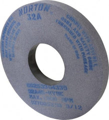 Norton - 14" Diam x 5" Hole x 1-1/2" Thick, K Hardness, 46 Grit Surface Grinding Wheel - Aluminum Oxide, Type 1, Coarse Grade, 1,800 Max RPM, Vitrified Bond, No Recess - Benchmark Tooling