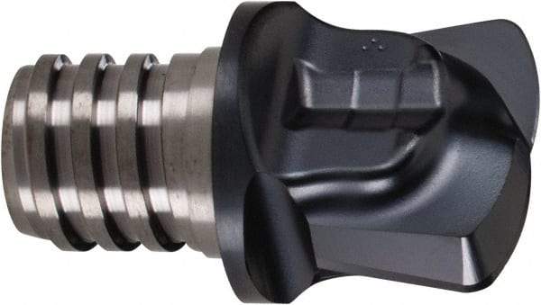 Iscar - MM FF Grade IC908 Carbide End Milling Tip Insert - TiAlN Finish, 2 Flutes, 20mm Cutting Diam, 1.5mm Depth of Cut, 17.4mm Extension, 0.134" Cnr Rad - Benchmark Tooling