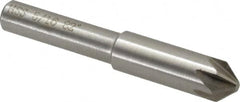 Interstate - 5/16" Head Diam, 1/4" Shank Diam, 6 Flute 82° High Speed Steel Countersink - Benchmark Tooling