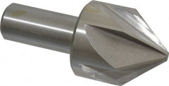 Interstate - 2" Head Diam, 1" Shank Diam, 6 Flute 82° High Speed Steel Countersink - Benchmark Tooling