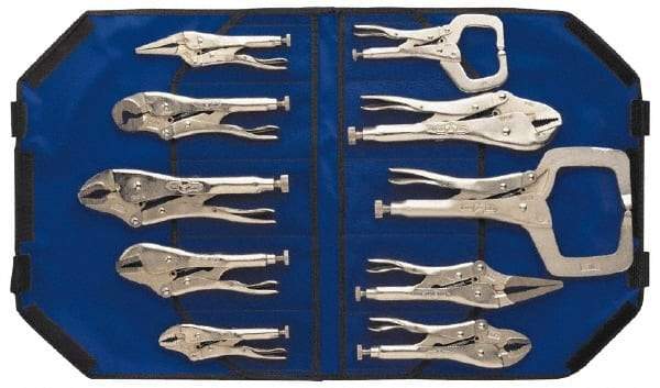 Irwin - 10 Piece Locking Plier Set - Comes in Kit Bag - Benchmark Tooling