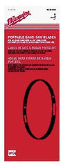 Milwaukee Tool - 3' 8-7/8" Long x 0.02" Thick, 18 Teeth per Inch, Portable Band Saw Blade - Bi-Metal Blade, High Speed Steel Teeth, Toothed Edge - Benchmark Tooling