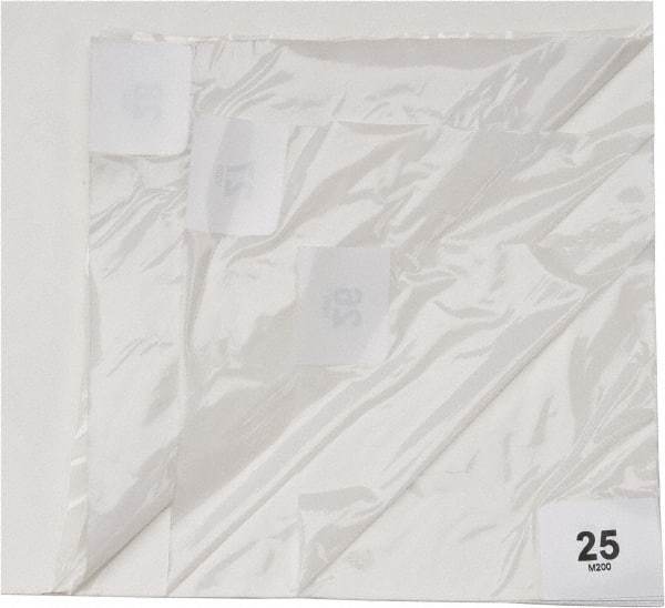 Wearwell - 3' Long x 2' Wide x 1/8" Thick, Dry Environment, Smooth Pattern Clean Room Matting - Tacky Sheets, White, 30 Layers per Mat, Series 095 - Benchmark Tooling