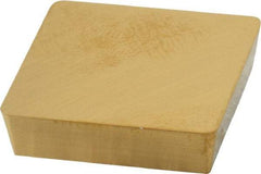 Kennametal - SPG633 Grade KC730 Carbide Turning Insert - TiN Finish, 90° Square, 3/4" Inscr Circle, 3/16" Thick, 3/64" Corner Radius - Benchmark Tooling