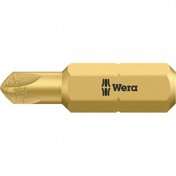 Wera - 1/4" Drive, #4 Torq-Set Screwdriver Bit - 1" OAL - Benchmark Tooling