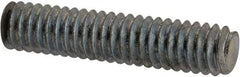 Value Collection - #8-32 3/4" OAL Fully Threaded Stud - Carbon Steel, Zinc-Plated Finish - Benchmark Tooling