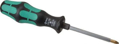 Wera - 3-1/8" Blade Length Posidrive Screwdriver - 7" OAL - Benchmark Tooling