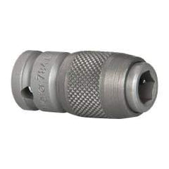 Wera - 1/4" Drive, 1/4" Insert, Hex Drive Bit Adapter - Quick Release, 1-3/16" OAL - Benchmark Tooling