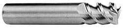 Accupro - 11/32", 1/2" LOC, 3/8" Shank Diam, 2" OAL, 3 Flute, Solid Carbide Square End Mill - Single End, AlTiN Finish, Spiral Flute, 60° Helix, Centercutting, Right Hand Cut, Right Hand Flute - Benchmark Tooling