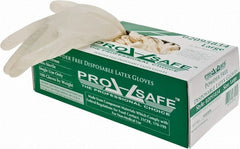 PRO-SAFE - Size L, 5 mil, Industrial Grade, Powder Free Latex Disposable Gloves - Exact Industrial Supply