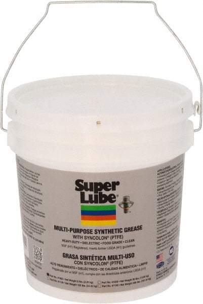 Synco Chemical - 5 Lb Pail Synthetic General Purpose Grease - Translucent White, Food Grade, 450°F Max Temp, NLGIG 2, - Benchmark Tooling