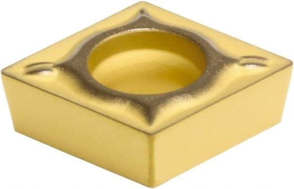 Hertel - CCMT32.51 H2U Grade HC315T Carbide Turning Insert - Al2O3 Finish, 80° Diamond, 3/8" Inscr Circle, 5/32" Thick, 1/64" Corner Radius - Benchmark Tooling