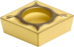 Sumitomo - CCMT21.52 ESU Grade AC630M Carbide Turning Insert - Al2O3 Finish, 80° Diamond, 1/4" Inscr Circle, 3/32" Thick, 1/32" Corner Radius - Benchmark Tooling