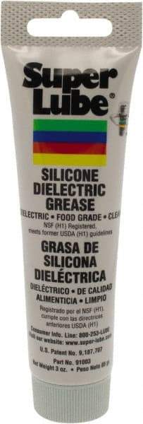 Synco Chemical - 3 oz Tube Silicone General Purpose Grease - Translucent White, Food Grade, 500°F Max Temp, NLGIG 2, - Benchmark Tooling