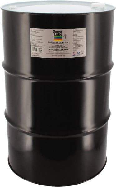 Synco Chemical - 55 Gal Drum Synthetic Multi-Purpose Oil - -42.78 to 232.22°F, SAE 85W, ISO 150, 681.5 SUS at 40°C, Food Grade - Benchmark Tooling