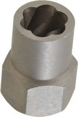 Irwin Hanson - 3/8" Drive Reverse Spiral Flute Hex Bolt Remover - 7/16" Hex, 2" OAL - Benchmark Tooling