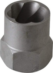 Irwin Hanson - 3/8" Drive Reverse Spiral Flute Hex Bolt Remover - 5/8" Hex, 2" OAL - Benchmark Tooling