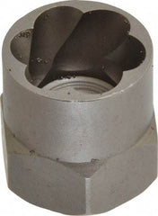 Irwin Hanson - 3/8" Drive Reverse Spiral Flute Hex Bolt Remover - 3/4" Hex, 2" OAL - Benchmark Tooling