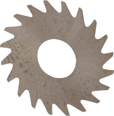 RobbJack - 3/4" Diam x 0.008" Blade Thickness x 1/4" Arbor Hole Diam, 20 Tooth Slitting and Slotting Saw - Arbor Connection, Right Hand, Uncoated, Solid Carbide, Concave Ground - Benchmark Tooling