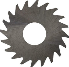 RobbJack - 3/4" Diam x 0.01" Blade Thickness x 1/4" Arbor Hole Diam, 20 Tooth Slitting and Slotting Saw - Arbor Connection, Right Hand, Uncoated, Solid Carbide, Concave Ground - Benchmark Tooling