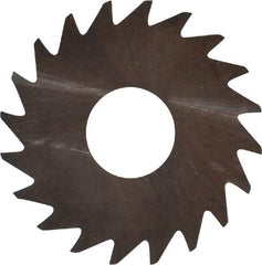 RobbJack - 3/4" Diam x 0.0156" Blade Thickness x 1/4" Arbor Hole Diam, 20 Tooth Slitting and Slotting Saw - Arbor Connection, Right Hand, Uncoated, Solid Carbide, Concave Ground - Benchmark Tooling