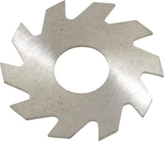 RobbJack - 3/4" Diam x 0.02" Blade Thickness x 1/4" Arbor Hole Diam, 10 Tooth Slitting and Slotting Saw - Arbor Connection, Right Hand, Uncoated, Solid Carbide, Concave Ground - Benchmark Tooling