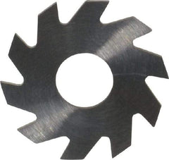 RobbJack - 3/4" Diam x 0.04" Blade Thickness x 1/4" Arbor Hole Diam, 10 Tooth Slitting and Slotting Saw - Arbor Connection, Right Hand, Uncoated, Solid Carbide, Concave Ground - Benchmark Tooling